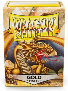 Dragon Shield Sleeves Standard - Box 100 - Gold MATTE