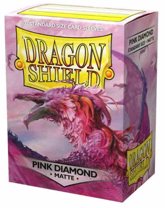 Dragon Shield Sleeves Standard - Box 100 - Pink Diamond MATTE