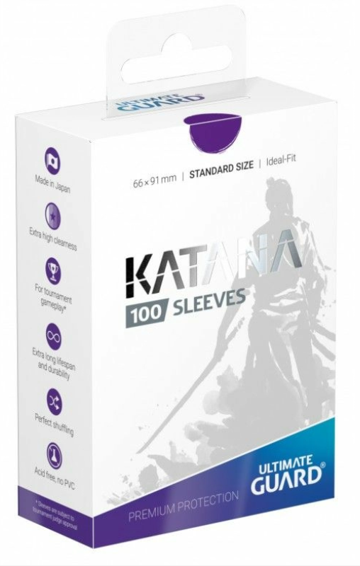 Ultimate Guard Katana Sleeves Standard - Box 100 - Purple MATTE