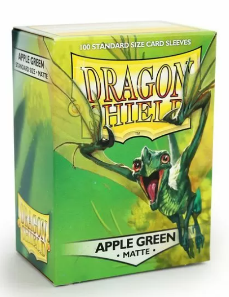 Dragon Shield Sleeves Standard - Box 100 - Apple Green MATTE