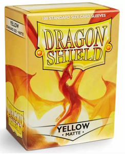 Dragon Shield Sleeves Standard - Box 100 - Yellow MATTE