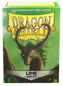 Dragon Shield Sleeves Standard - Box 100 - Lime MATTE