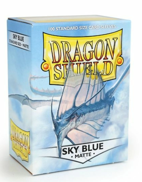 Dragon Shield Sleeves Standard - Box 100 - Sky Blue MATTE