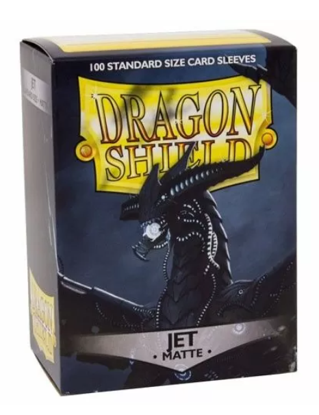 Dragon Shield Sleeves Standard - Box 100 - Jet MATTE