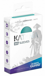 Ultimate Guard Katana Sleeves Japanese - Box 60 - Turquoise MATTE