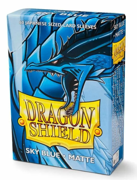 Dragon Shield Sleeves Japanese - Box 60 - Sky Blue Matte