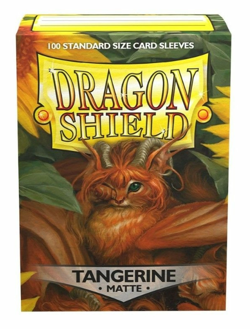 Dragon Shield Sleeves Standard - Box 100 - Tangerine MATTE