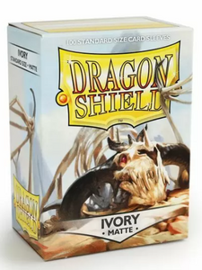 Dragon Shield Sleeves Standard - Box 100 - Ivory MATTE