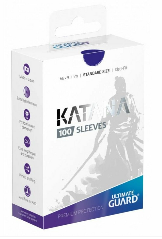 Ultimate Guard Katana Sleeves Standard - Box 100 - Blue MATTE