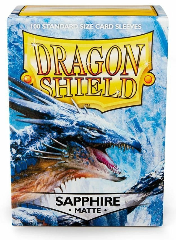 Dragon Shield Sleeves Standard - Box 100 - Sapphire MATTE