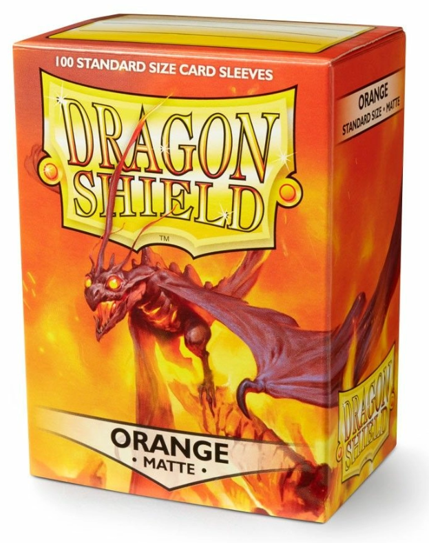 Dragon Shield Sleeves Standard - Box 100 - Orange MATTE