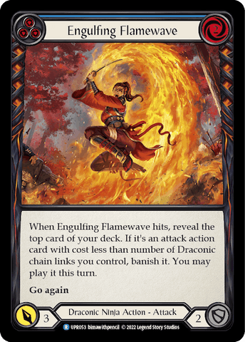ENGULFING FLAMEWAVE (BLUE) / Rare / UPR