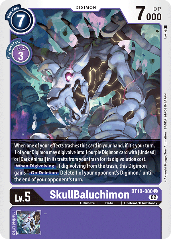 SkullBaluchimon / Uncommon / BT10