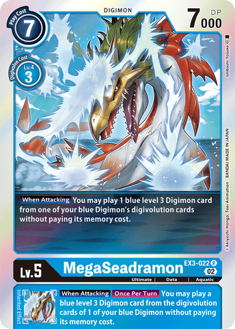 MegaSeadramon / Rare / EX3