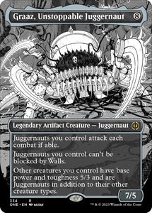 Graaz, Unstoppable Juggernaut / Rare / ONE (Borderless)