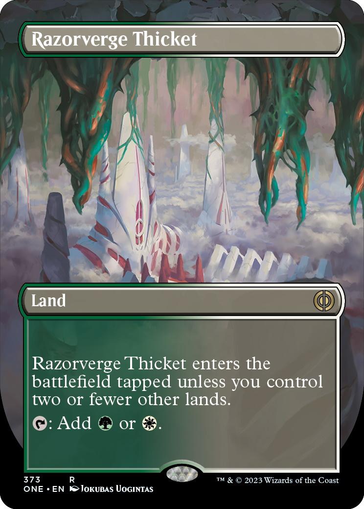 Razorverge Thicket / Rare / ONE (Borderless)