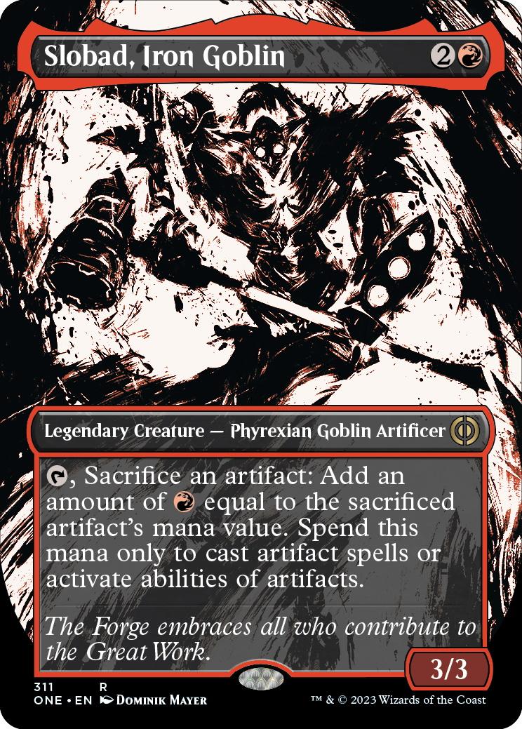 Slobad, Iron Goblin / Rare / ONE (Borderless)